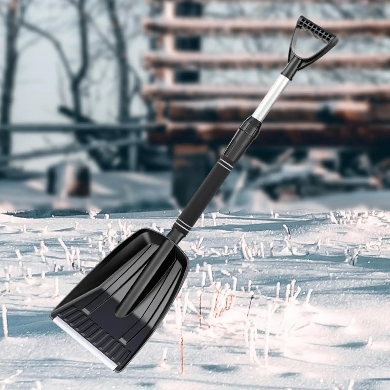 Edward Tools Vulcan Heavy Duty 4 in. Forged Steel Scraper with D-Grip Handle - 42