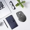 INFINMIND Wireless Bluetooth Mouse with Smart Flying Scroll Thumb Wheel & Ergonomic Design Quiet 3 Device Mouse for Mac OS/Chrome/Linux/Android (Grey)
