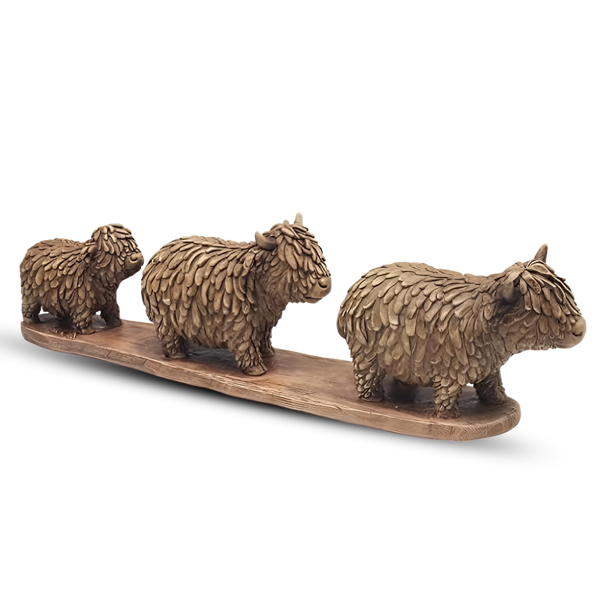 Hughie Highland Cow Figurine - Family