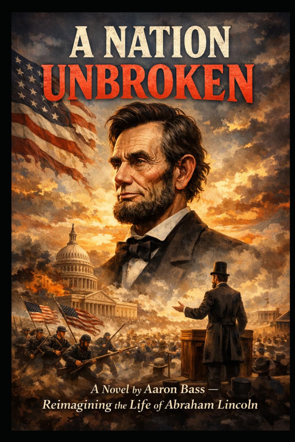 A Nation Unbroken, Reimagining the Life of Abraham Lincoln: A Novel By Aaron Bass (Reimagining The Lives of Fallen Leaders)