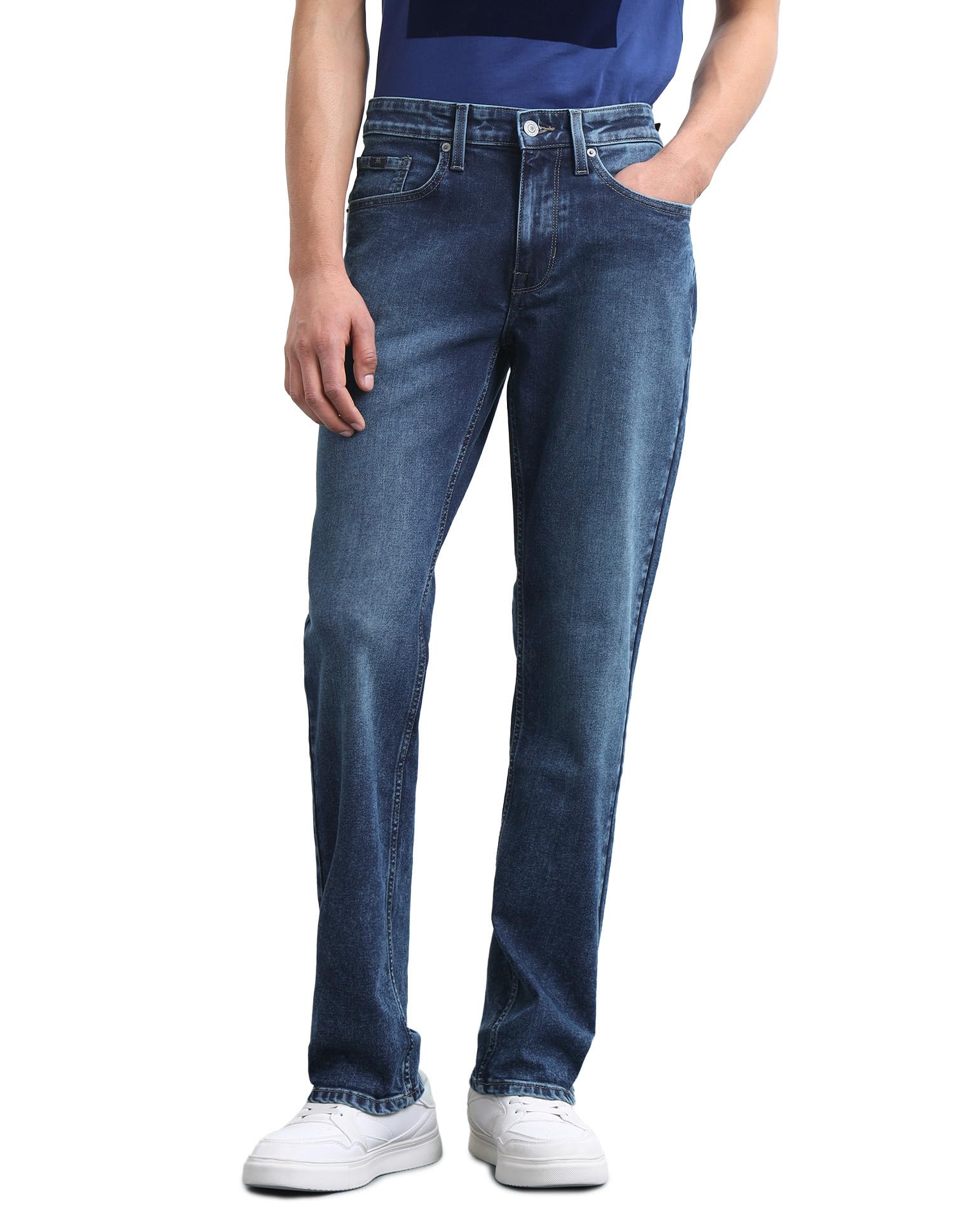 flying machine Men's Slim Straight Fit Jeans| Solid | Mid Rise | Stretchable | Jeans for Man-picture-18