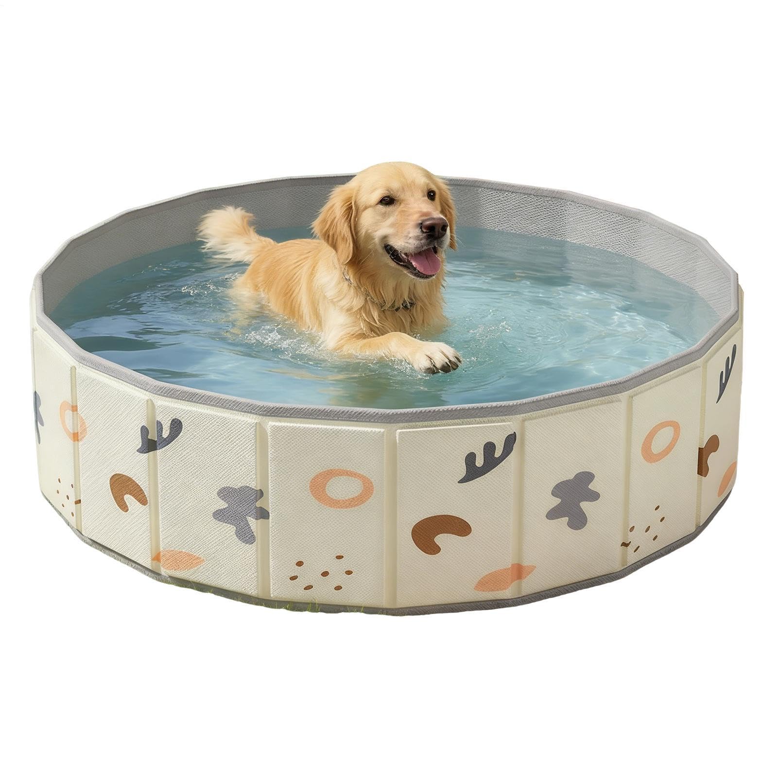 Bassin pour chien pliable idéal pour le rafraîchir sur la terrasse