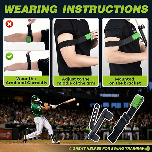 Miniatura 6 de Entrenador de swing de béisbol y sóftbol - Equipo de práctica de bateo para mejorar el camino del swing y herramienta de entrenamiento mecánico para