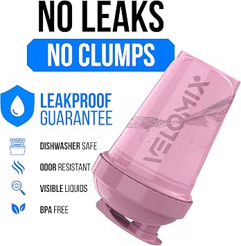VELOMIX 4 Pack 600ml Protein Shaker Bottle, Berry Blend