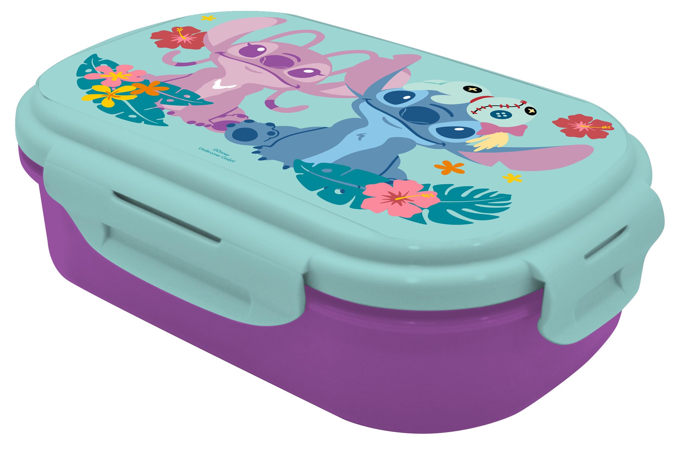 Kids Licensing - Fiambrera Sandwichera con Dos Compartimentos y Cubierto inluido - Ideal Picnic, Cole y Excursiones - Modelo Real Madrid — view 4