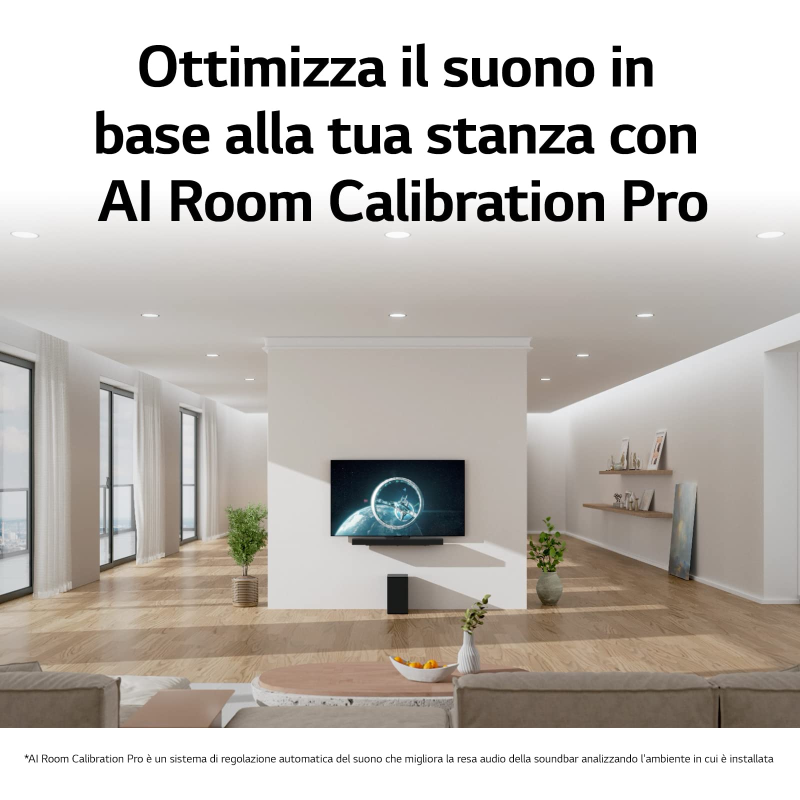 LG SC9S Soundbar TV 400W, 3.1.3 Canali con Subwoofer Wireless, 3 canali up-firing, Staffe per TV OLED C2 e C3 incluse, Soundbar Dolby Atmos, DTS:X, IMAX Enhanced, VRR, ALLM, Wi-Fi, HDMI In/Out