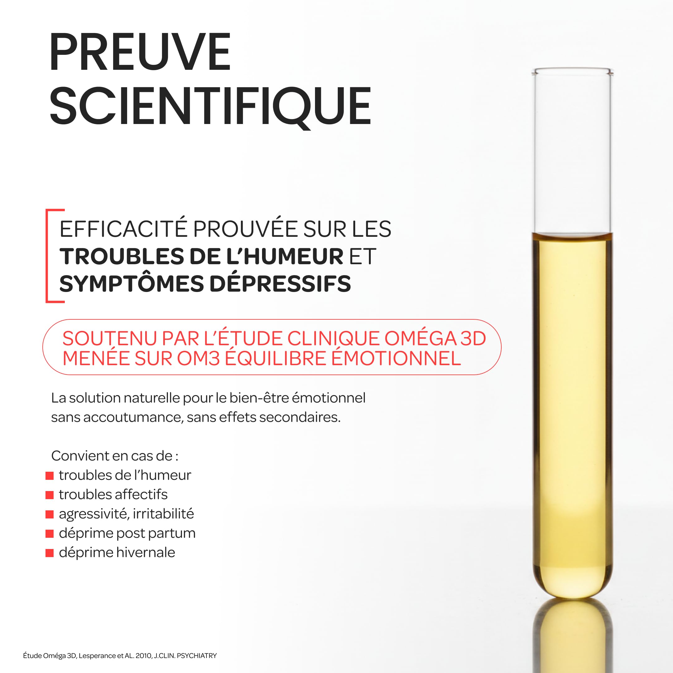 OM3 - Équilibre Émotionnel Formule Originale - Huile de poissons concentrée à 90% d'Oméga-3-Format économique -3x60 capsules