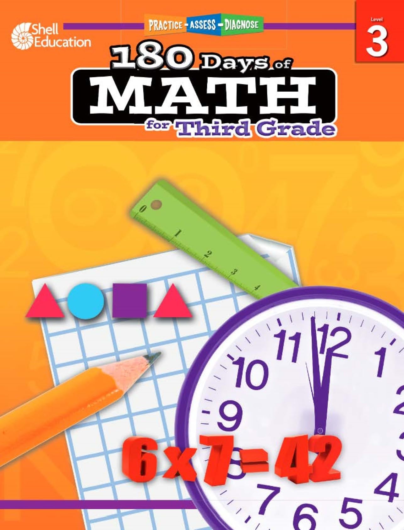 Shell Education 180 Days of Math for Third Grade