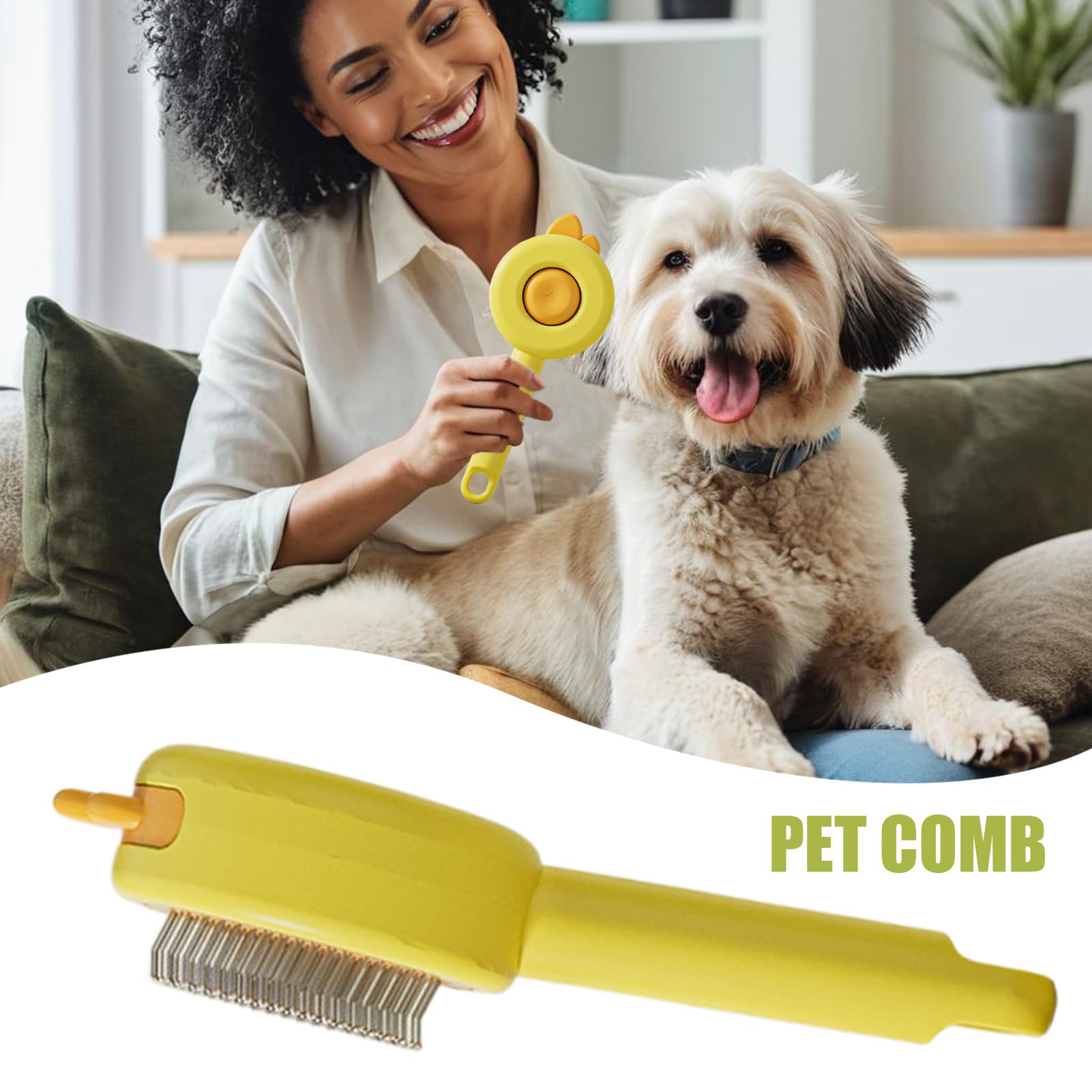 Hundebürste Slicker Brush,Ergonomisch mit Auslösetaste | Tragbarer | Massagekamm Für Hunde,Für Und Kurzhaarige Katzen Hunde Baden Pflege Massage
