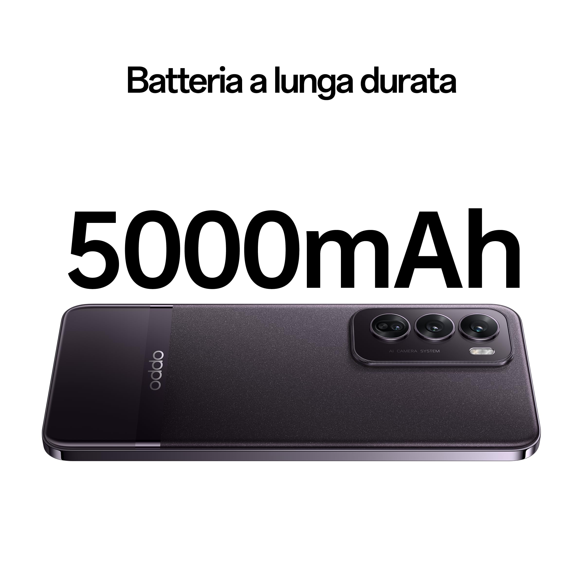 OPPO Reno12 Pro 5G AI Smartphone, Tripla fotocamera 50+50+8MP, Selfie 50MP, Display 6.7” 120HZ AMOLED FHD+, 5000mAh, RAM 24GB (12+12) +ROM 512GB, Supporto Auto, [Versione Italia], Nebula Black