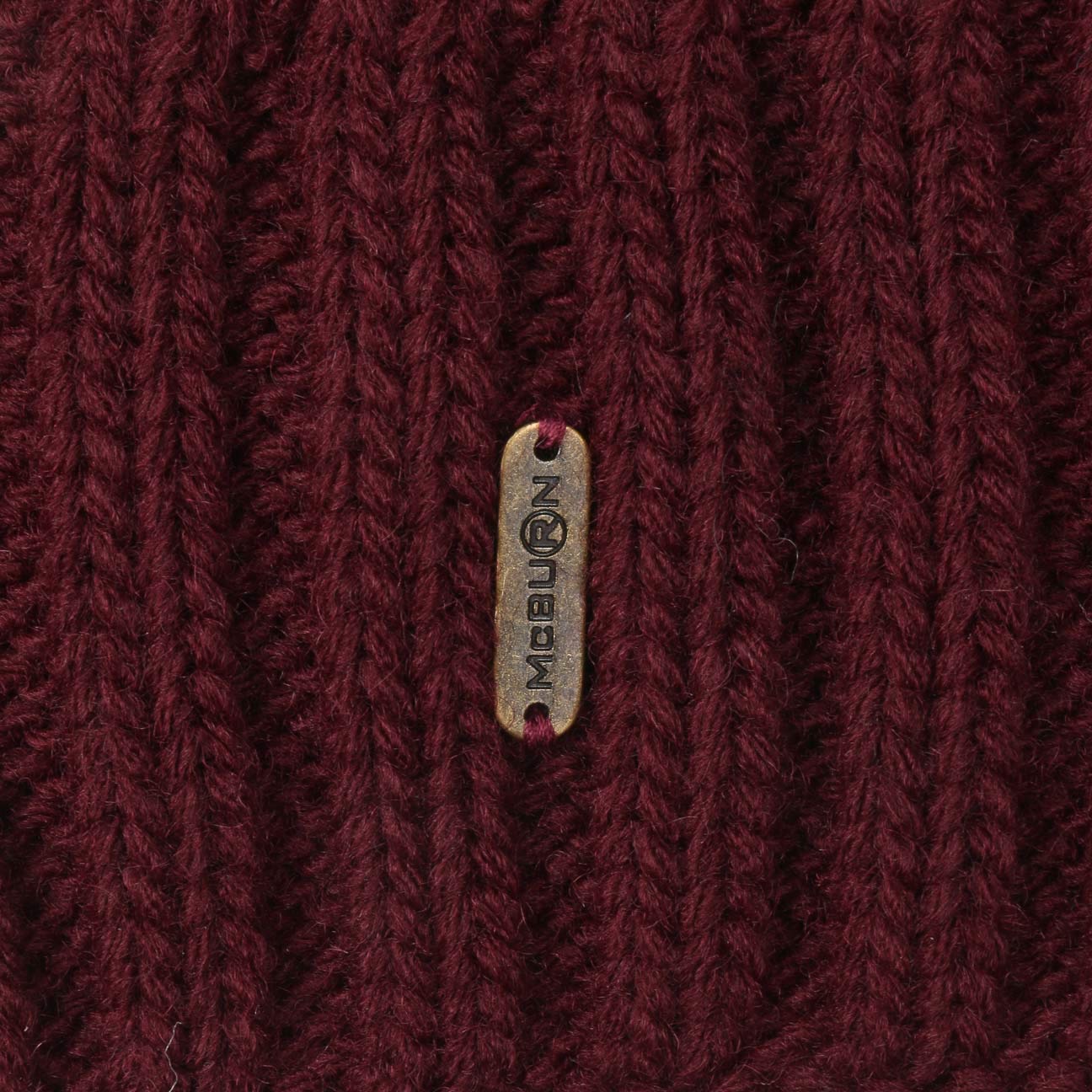 Bonnet a Pompon Giant Femme - Made in Italy pour l'hiver Bonnets en Tricot avec Revers, Doublure, Doublure Hiver Automne-Hiver