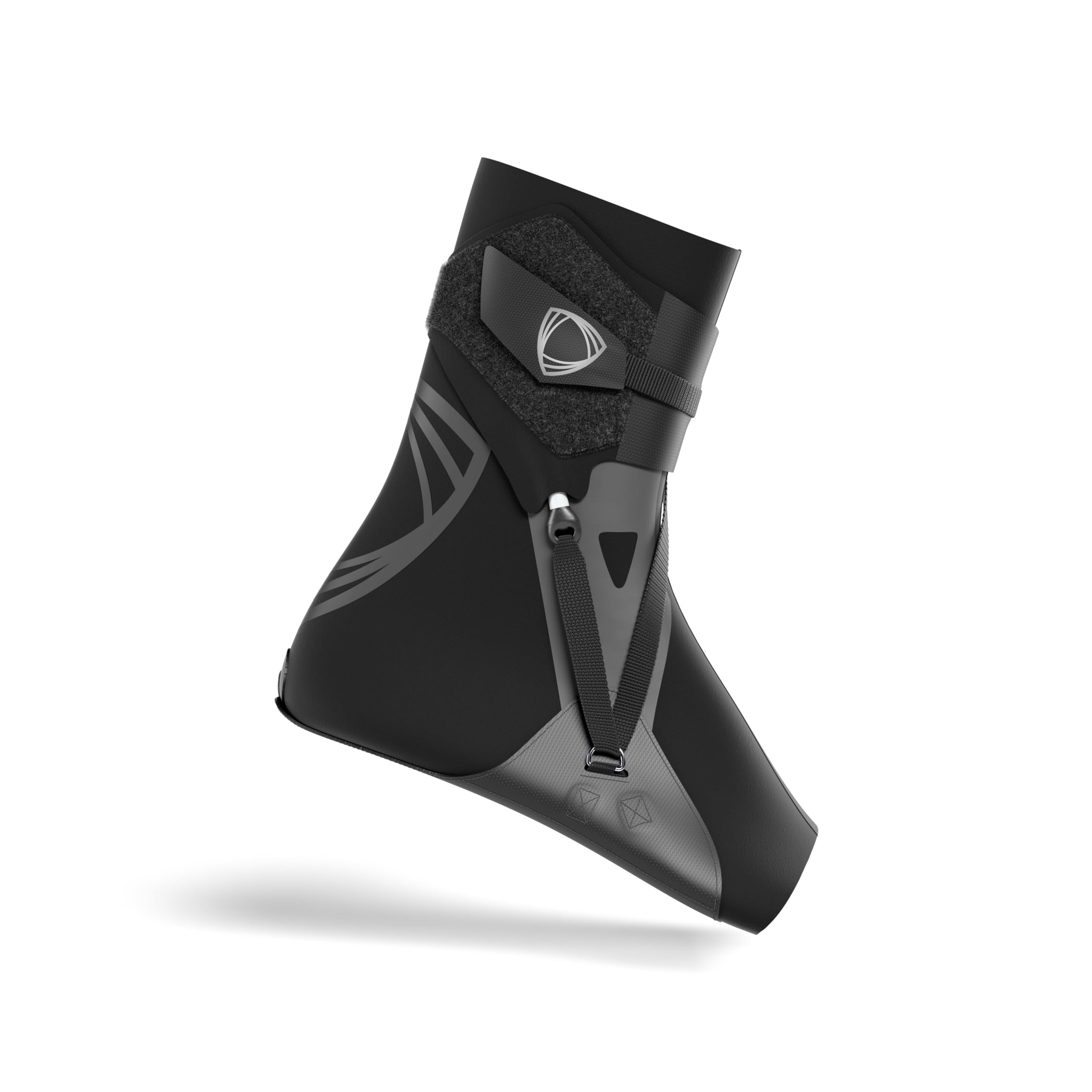 BETTERGUARDS Tobillera de doble capa 3.0 para hombres y mujeres, máxima protección contra lesiones de tobillo en baloncesto, fútbol y otros deportes – Negro (Large, Derecha)