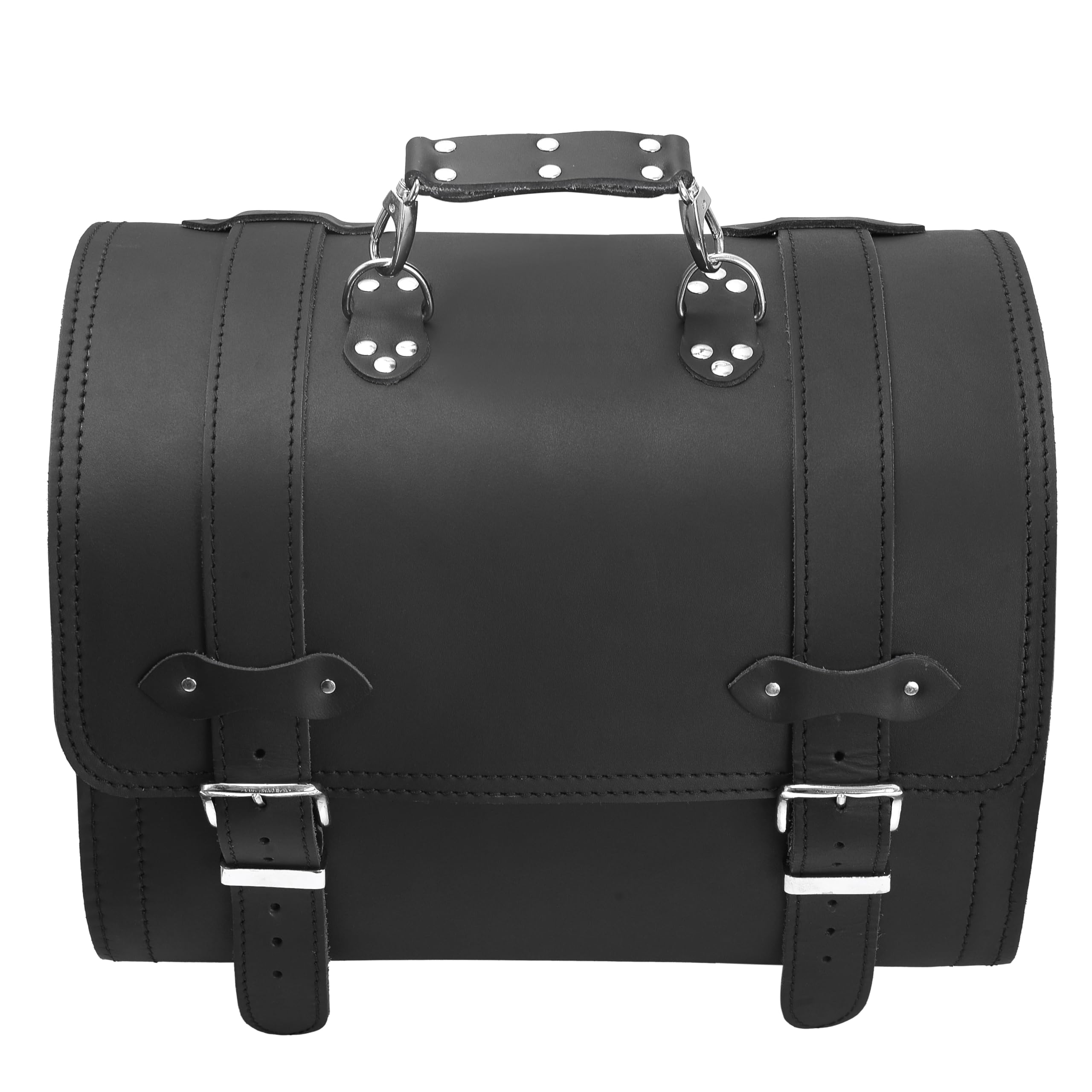 Gepäckkoffer Packtasche kompatibel mit Heritage Deluxe Springer Loki Black Rolle GepäckrolleHarley Davidson Sissybar Gepäckträger schwarz HD