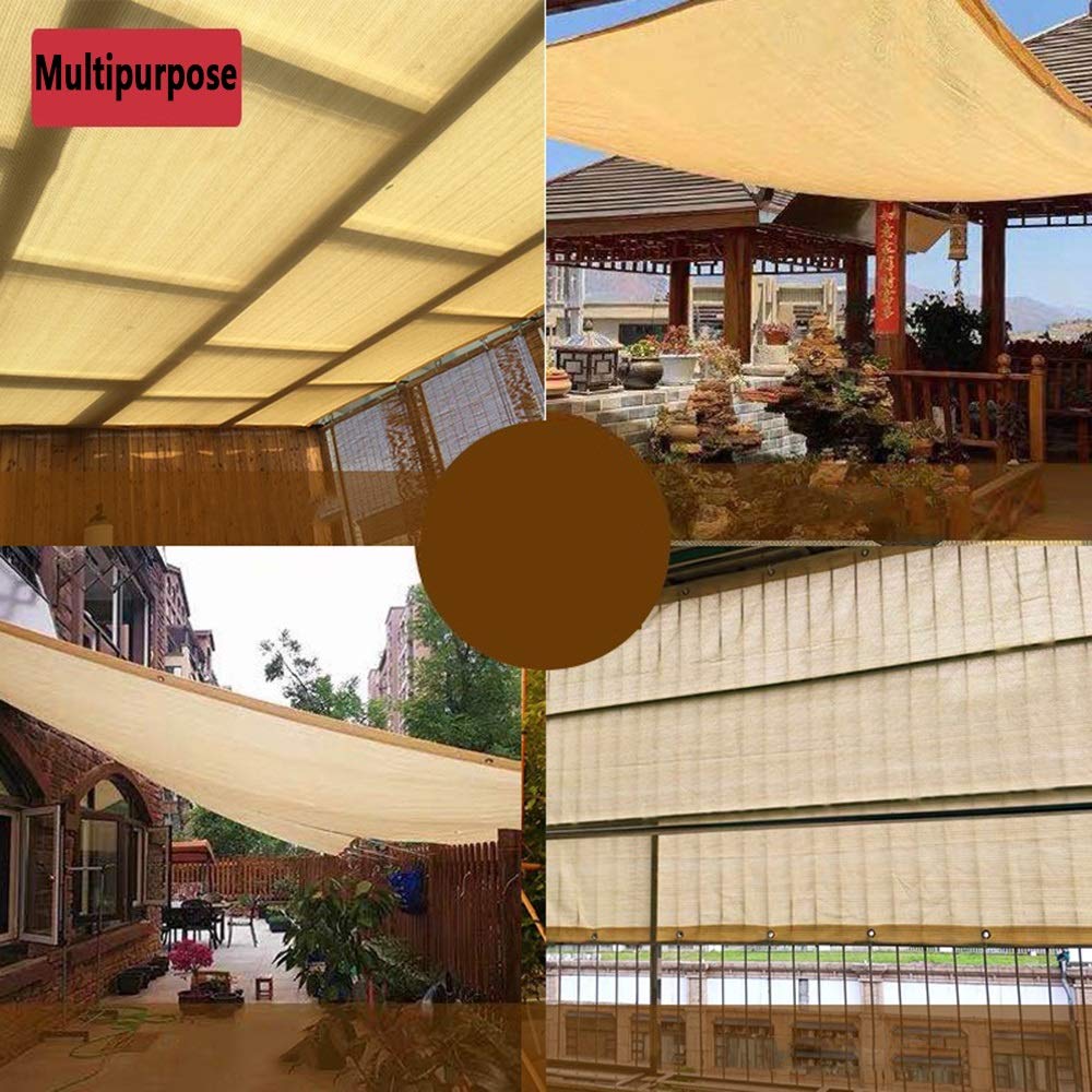 YUDEYU Schattennetz, 90% Beschattung, 2x4 M – Sonnenschutznetz Für Balkon, Garten, Terrasse (HDPE)