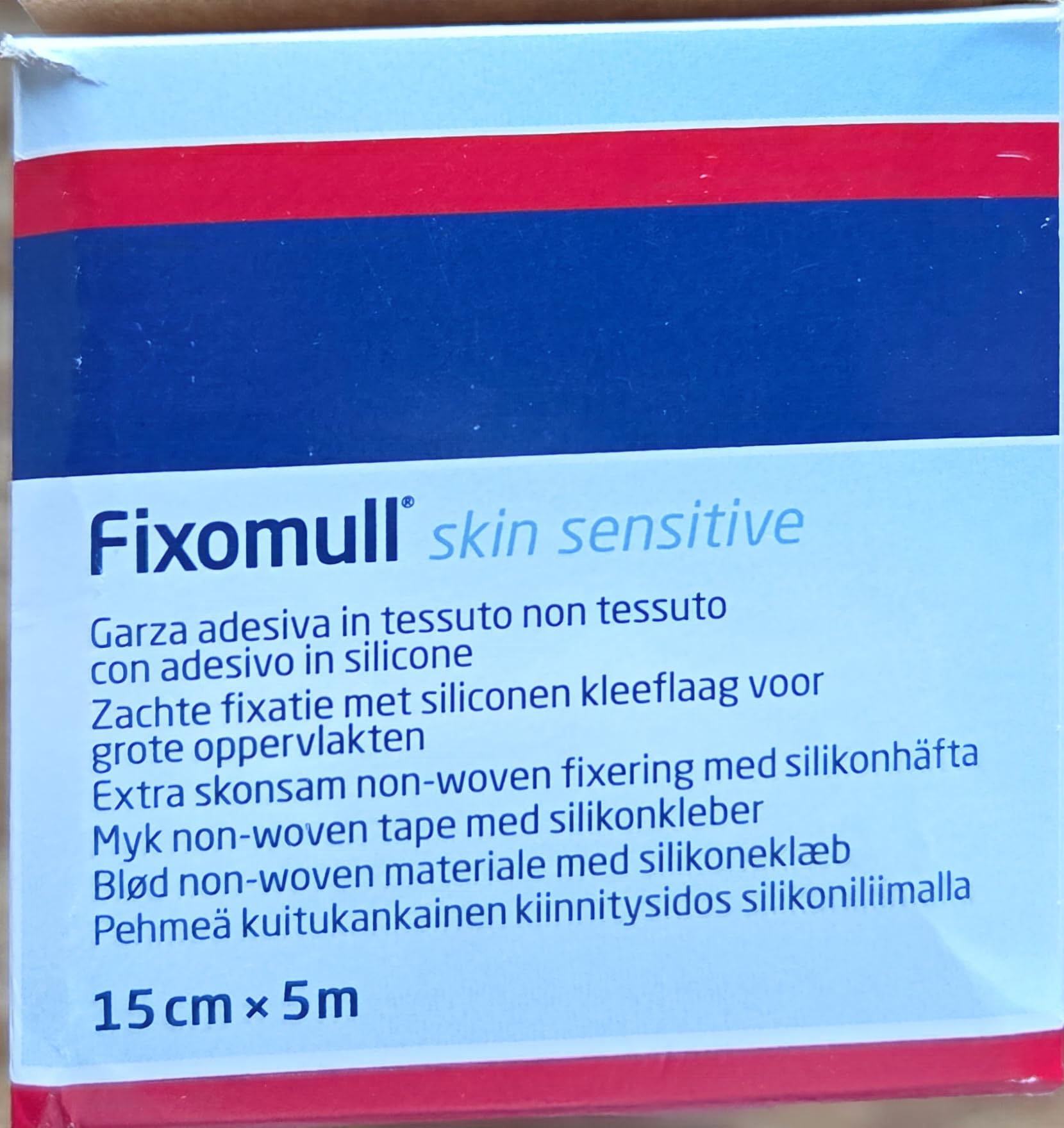 Leukoplast Fixomull skin sensitive 15 cm x 5 m, Weiß, 1 stück