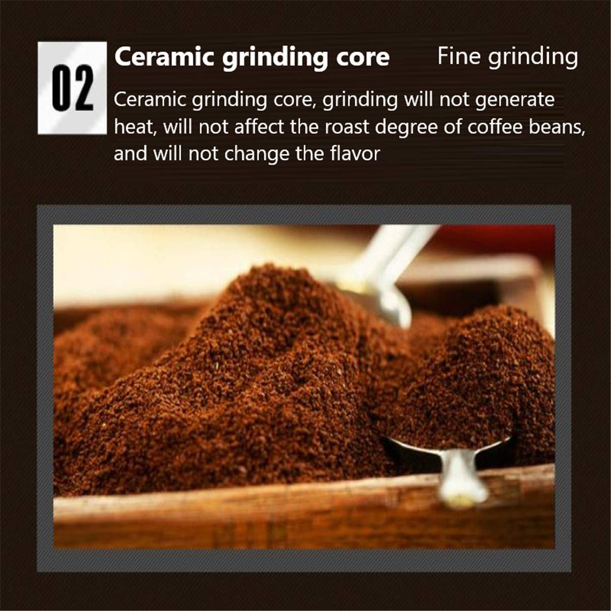 Manivela De Acero Inoxidable Resistente Al Desgaste Que Ahorra Espacio Molinillo De Café Con Núcleo De Cerámica Molinillo De Café Manual Lavable, 17x15x6cm