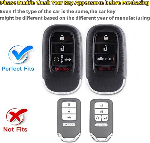 Miniatura 2 de RFSRZ Car Key Fob Cover for 2022 2023 Honda Civic CR-V XR-V with Bling Bracelet Silicone Bead Diamond Key Chain