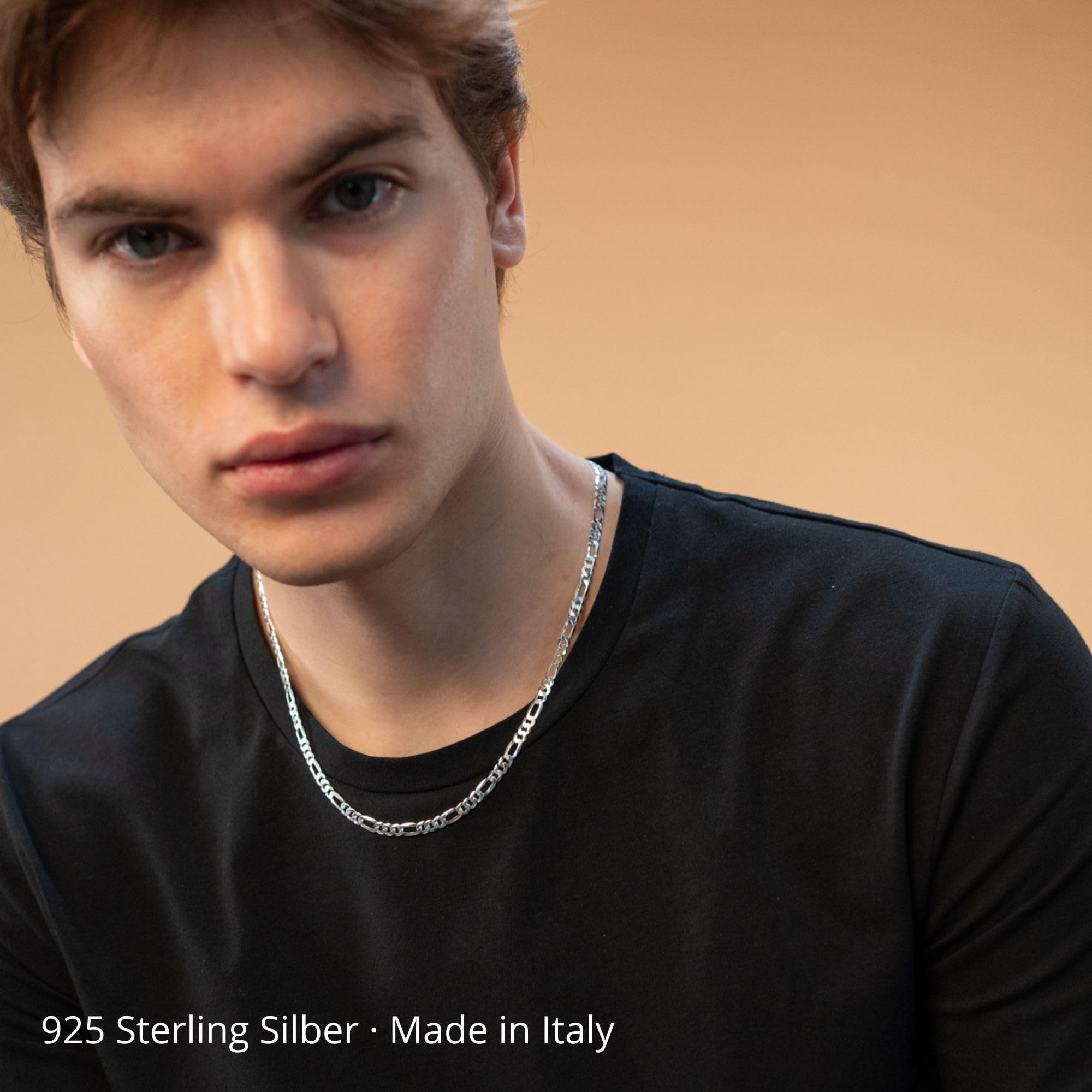 QUADRI - Kette Herren Silber | Silberkette 925 Silber - Halskette Herren