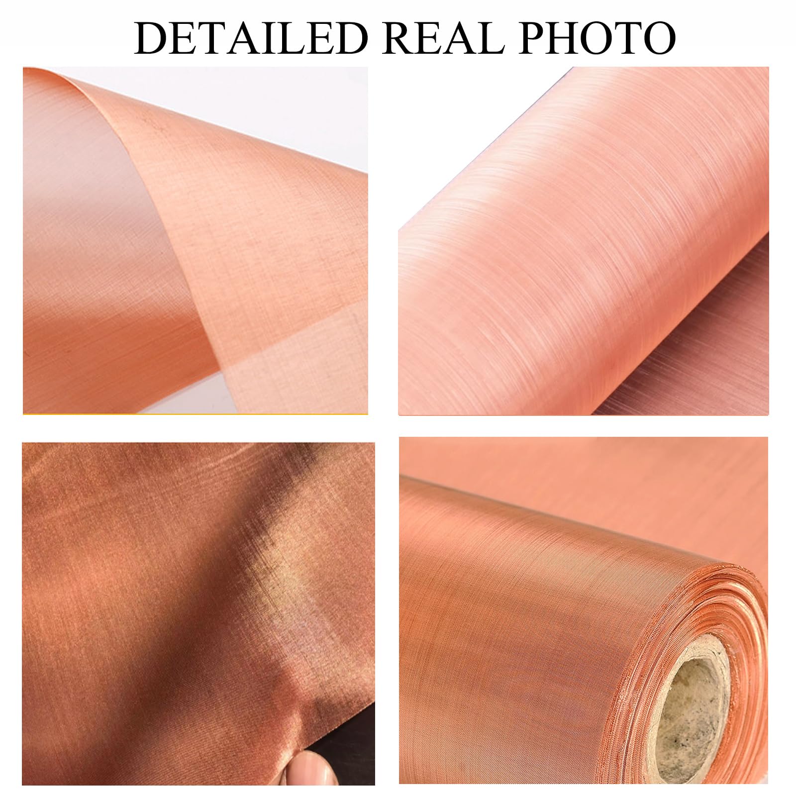 30-300 Mallas Puro Malla De Cobre Malla De Cobre Hoja Malla De Cobre 99 Malla Metálica Conductora para Blindaje RF/emi/EMF Jaulas Faraday Filtro Denso(Size:1X4M(3X13FT),Color:300 Mesh)