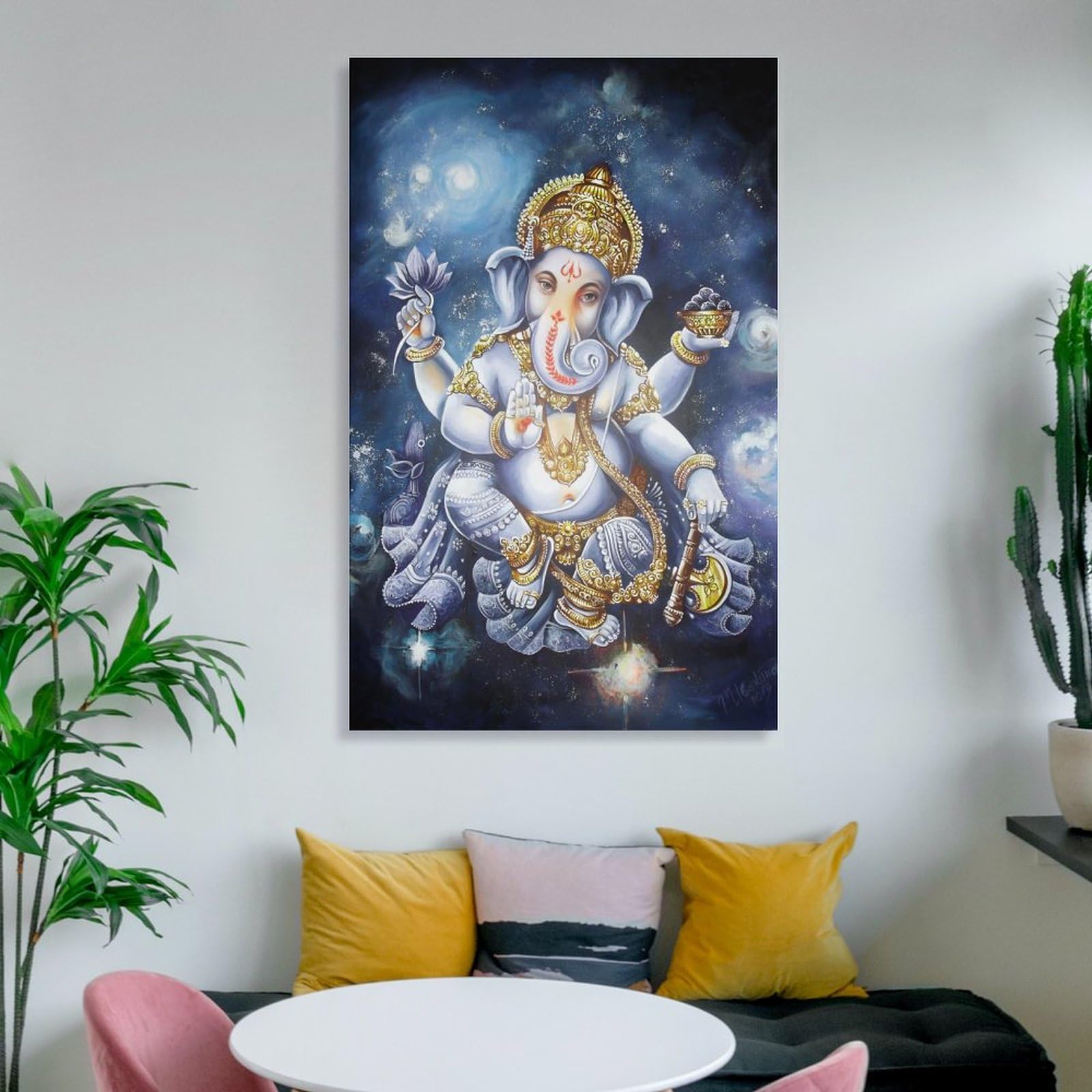 Amazon.co.jp: 象の頭神仏ガネーシャ ポスター アートパネル