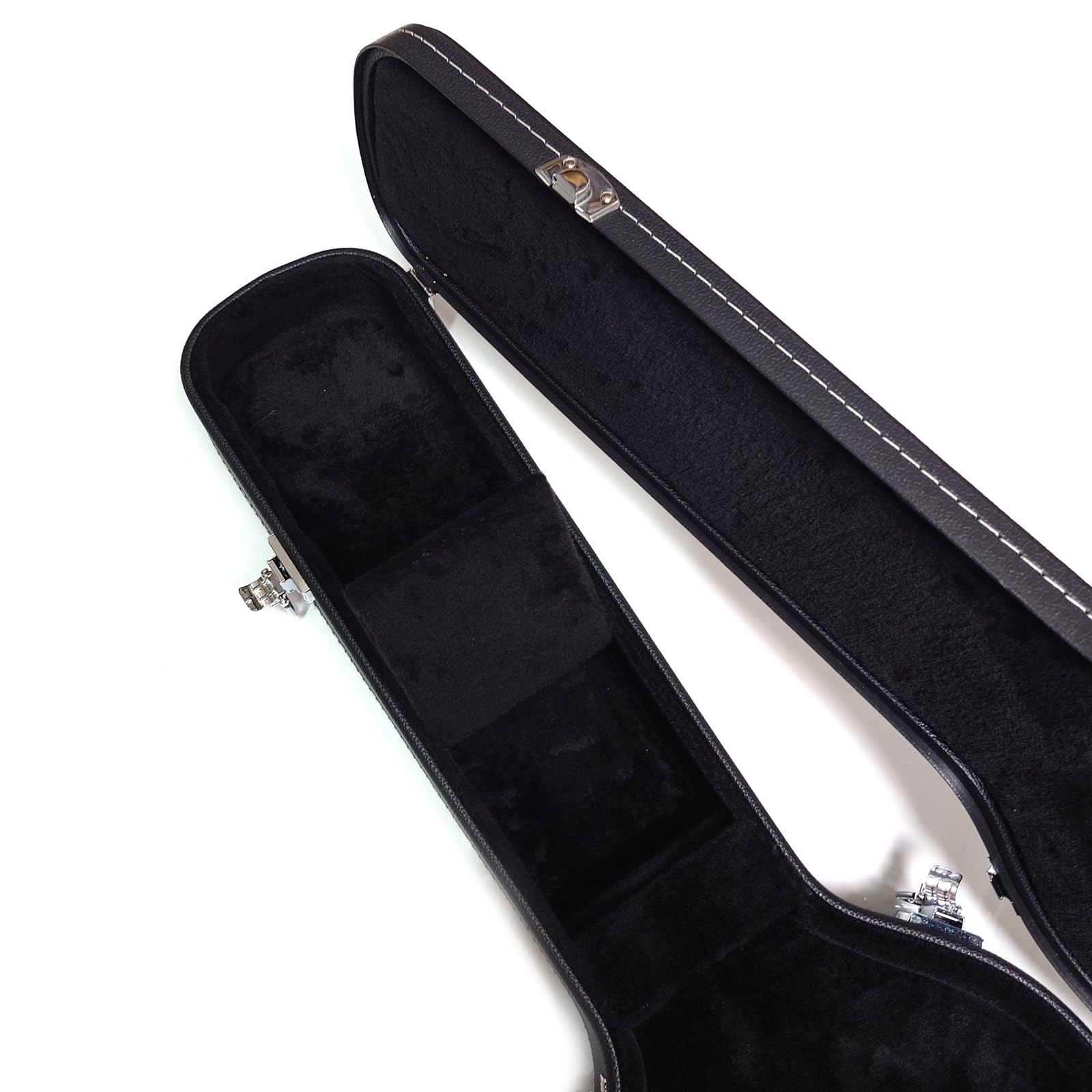 Custodia per chitarra elettrica premium per Gibson Les Paul, custodia rigida con interno in peluche, impermeabile, scomparto portaoggetti (C-nero), nero (C-BLACK), nero (C-BLACK)