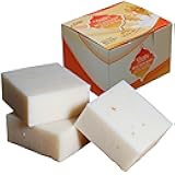 3 Pcs Rice Milk Soaps Collagen Skin Lightening Soap 65 G.+Reusable Mesh Bag-Exfoliate, Hydrate, and Conserve