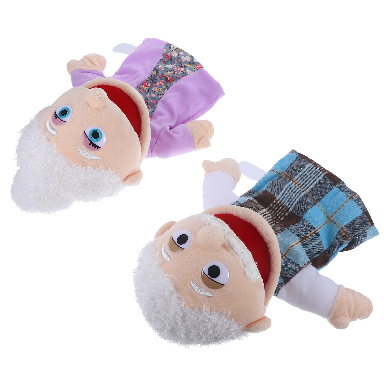 2piezas Marionetas De Mano Realistas para Contar Historias Unidades De Peluche Lavables para Familiar Interacción Niño Niña