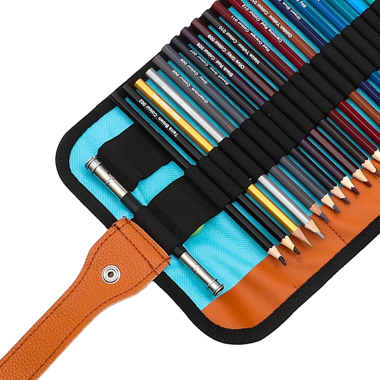 Holzstifte Satz 50 Farben Buntstifte mit Sechseckigem Design und Ölbasierter Mine für Zeichnen und Tagebuchschreiben Rutschfeste Radierbare Künstlerstifte