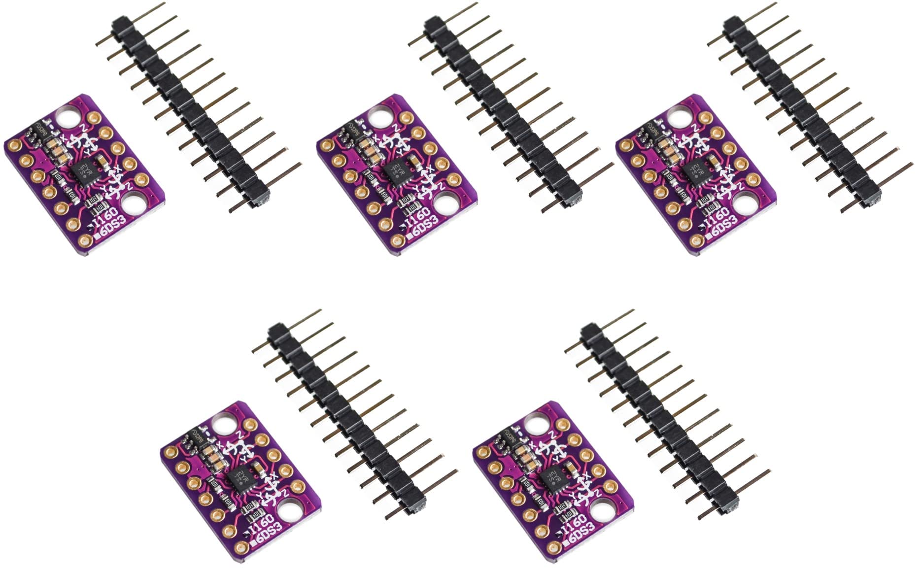 5 pièces BMI160 6DOF accéléromètre 6 Axes Gyroscope capteur de Mesure inertielle