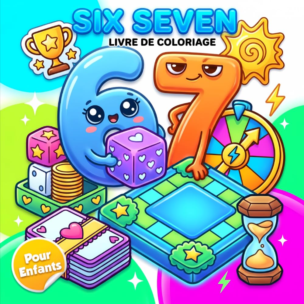 Livre De Coloriage Six Seven Brainrot: Illustrations Amusantes et Faciles au Style Viral Pour Divertir les Adolescents et Relaxer les Adultes