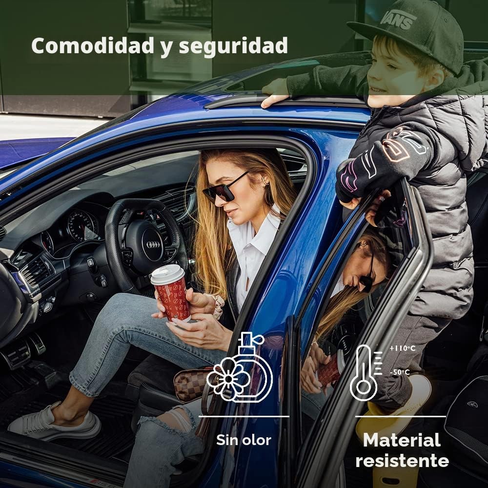 FROGUM No.77 Alfombrillas para Coche Alfombras para Ford Ranger V Raptor 2018-2022 | Borde Alto | para Todo el año | Tamaño