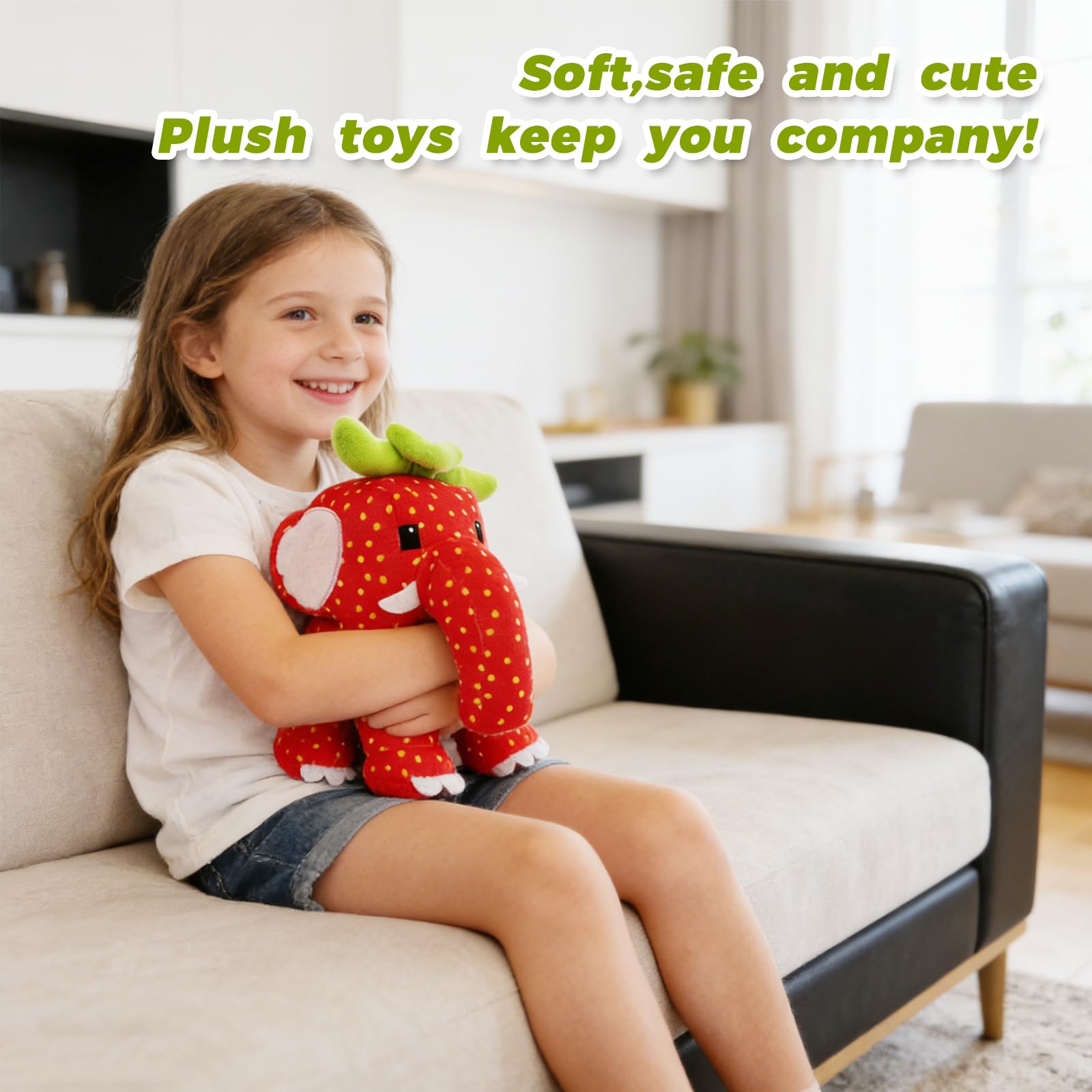 RARITYLL Cotton stuffed toys, strawberry-themed stuffed toys, cute and soft filled animal toys, fan collectible toy gifts - Image 4