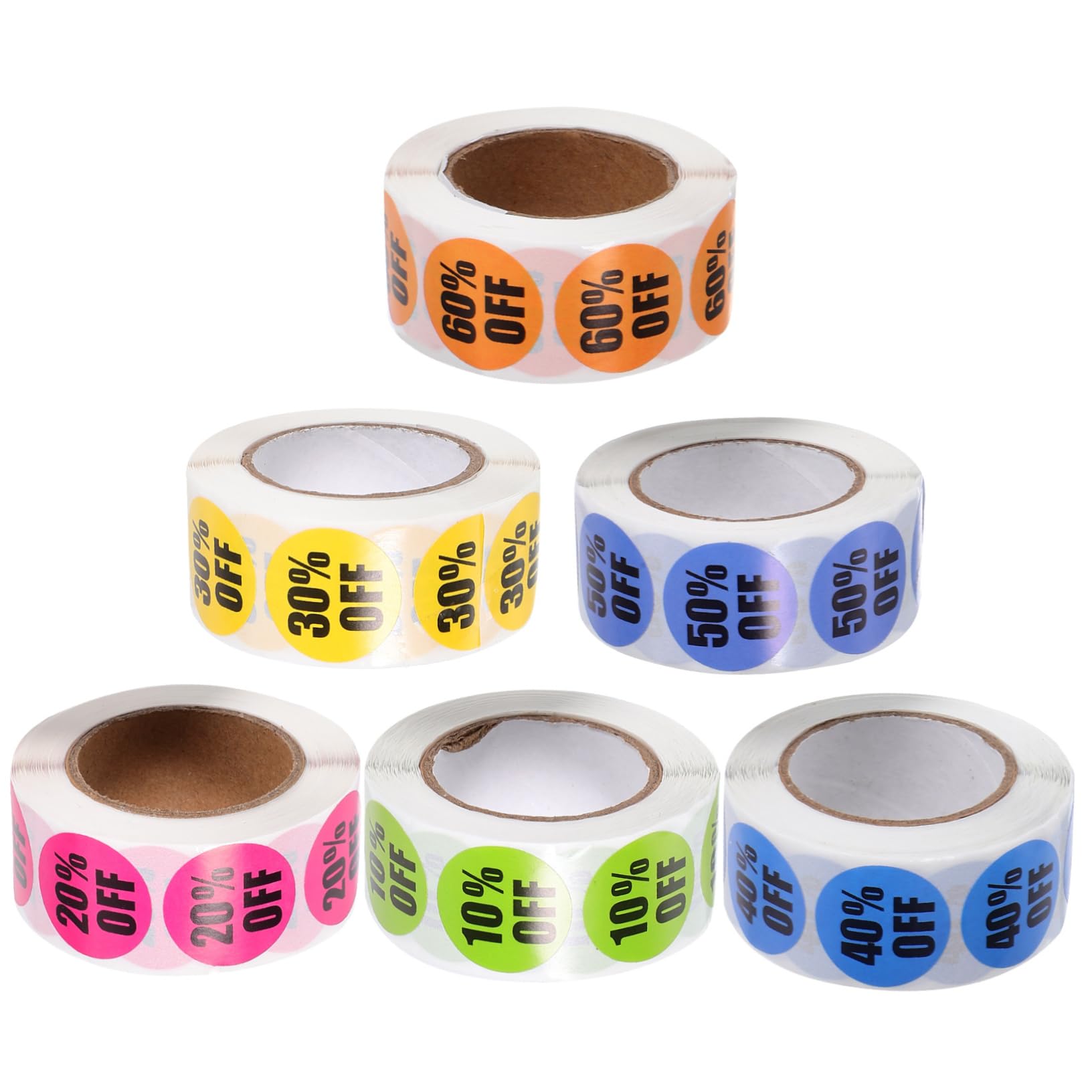 NUOBESTY 4 Set Grandi Adesivi Etichette Inventario Girare Adesivi Del Decalcomanie Per Lo Adesivo Del Del Supermercato Con Prezzi Carta Rivestita 6 * 4