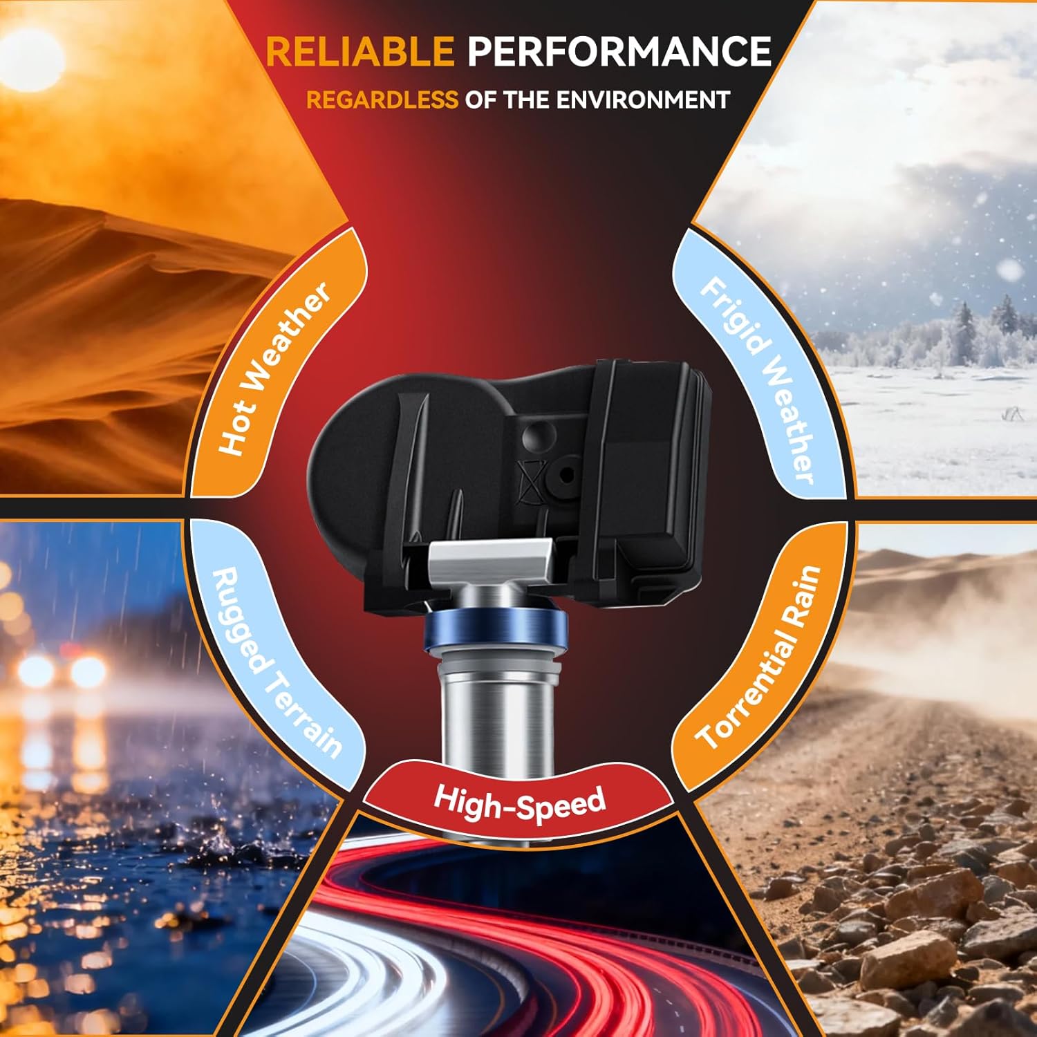 4PCS Pre-Programmed Tire Pressure Monitoring Sensor 433MHz TPMS 40700-3JA0A Fit for Nissan 2013-2018 Altima, 2013-2020 Pathfinder, Frontier Maxima Murano, Fit for Infiniti JX35 Q50 Q60 QX60