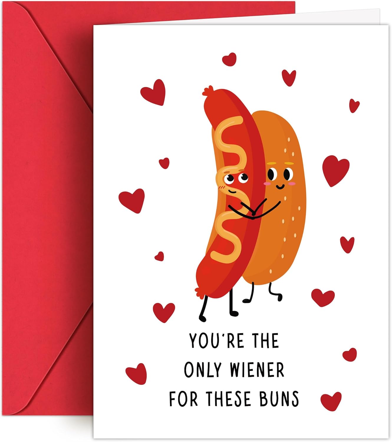 Anniversary Card for Husband - 5x7 In Funny Valentines Card for Him, Romantic Father's Day Cards from Wife, Dirty Birthday Gifts for Wife, Birthday Cards for Husband Boyfriend winer