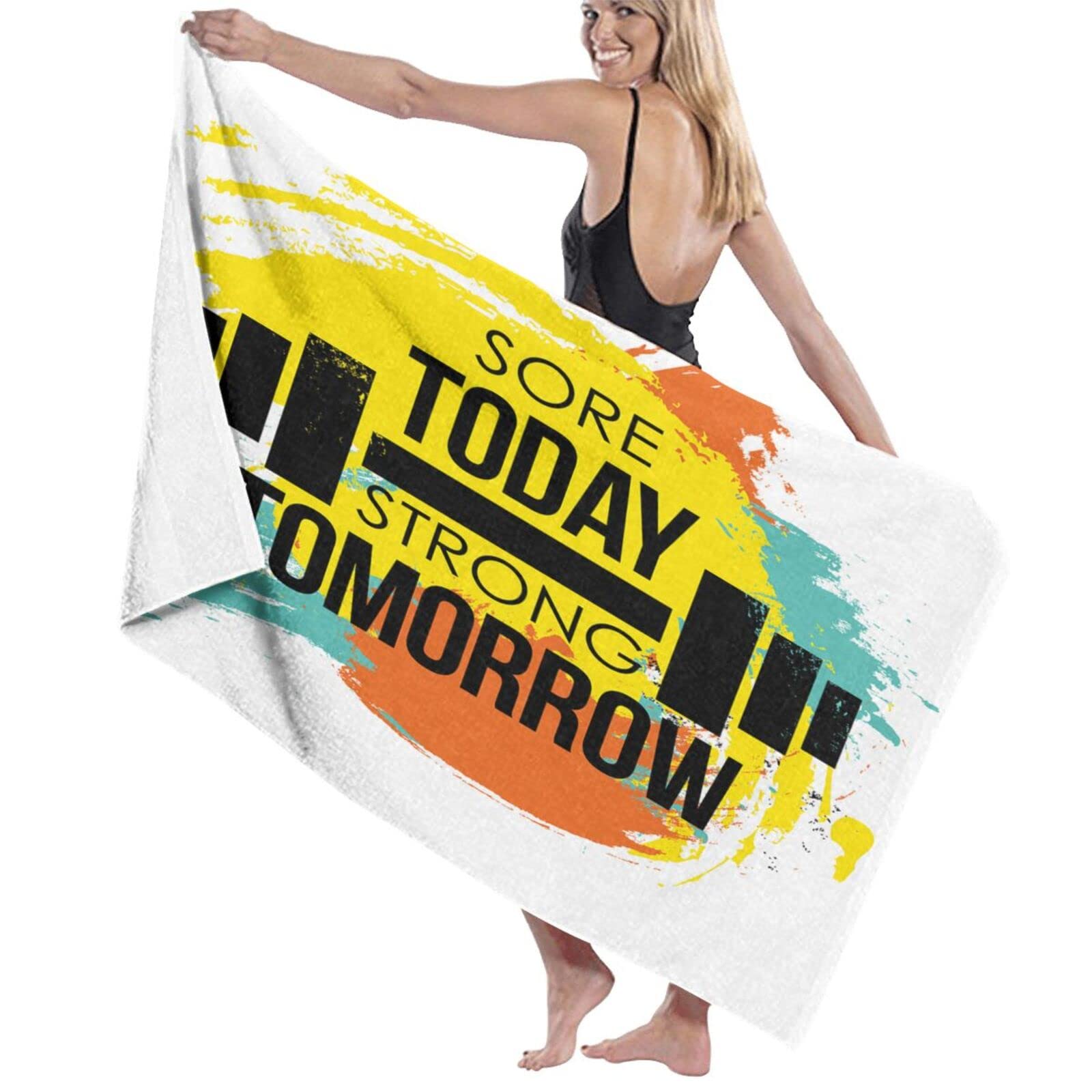 Serviette de bain absorbante 80 x 130 cm pour éviter l'encombrement en voyage