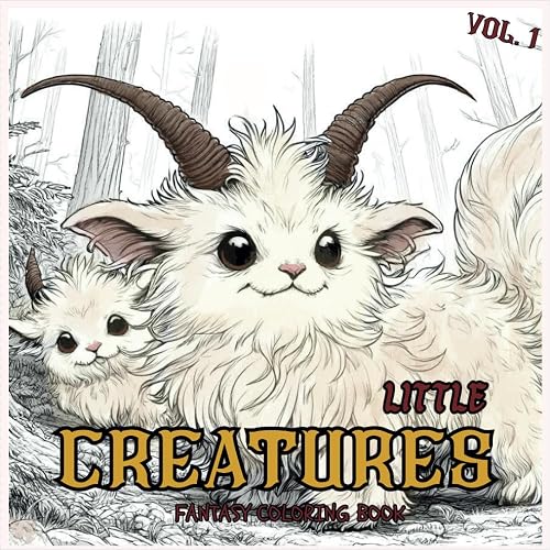 Little Creatures: Enchanted Worlds Coloring Book: Discover Magical Beings and Whimsical Lands - A Fantasy Adventure for All Ages