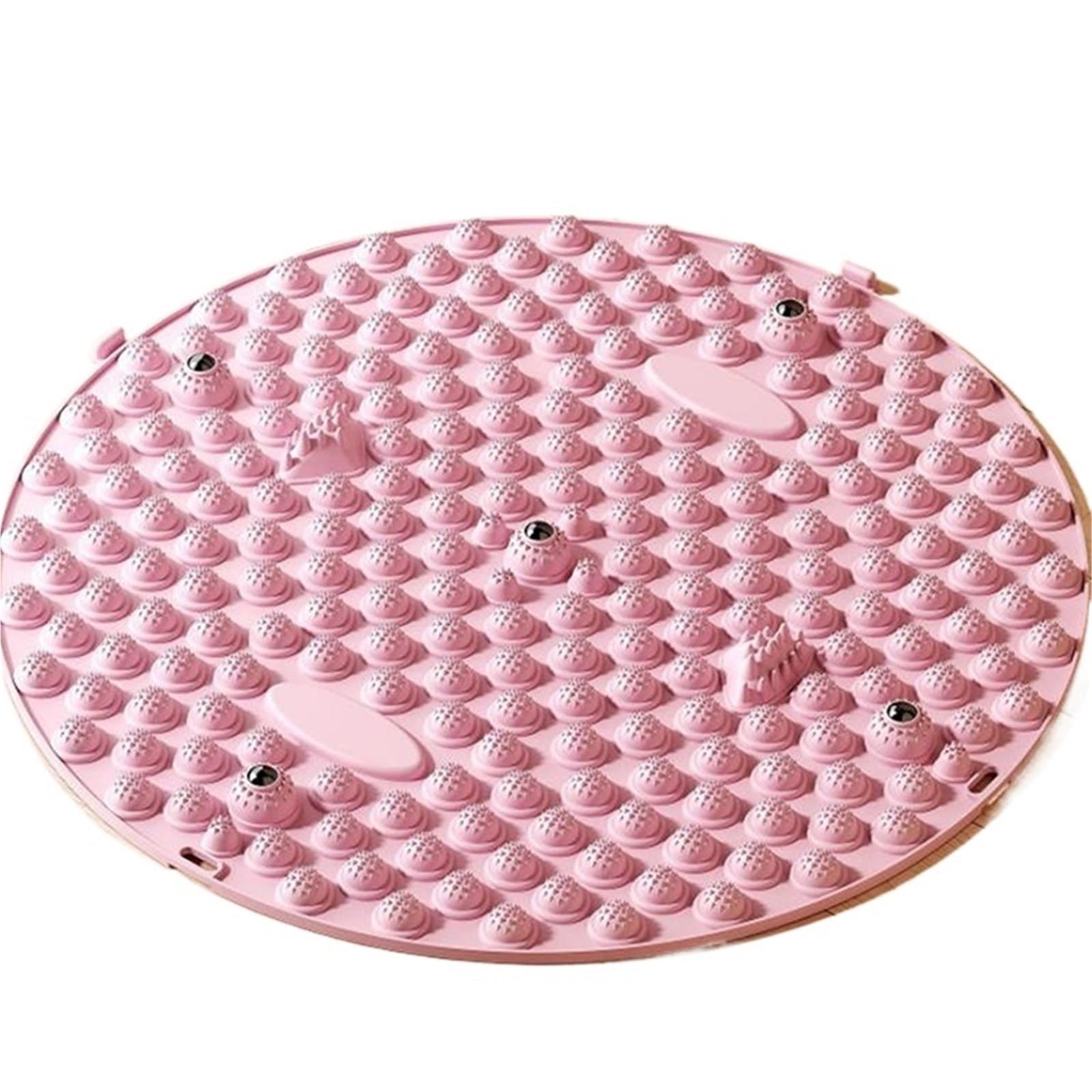 Fußmassage-Akupressurmatte, Akupressur-Fußmatte, Massage, Spaziergang, Gesundheit, Druckbrett, Yoga, Fingertraining, mehrfarbig(53cm Pink)