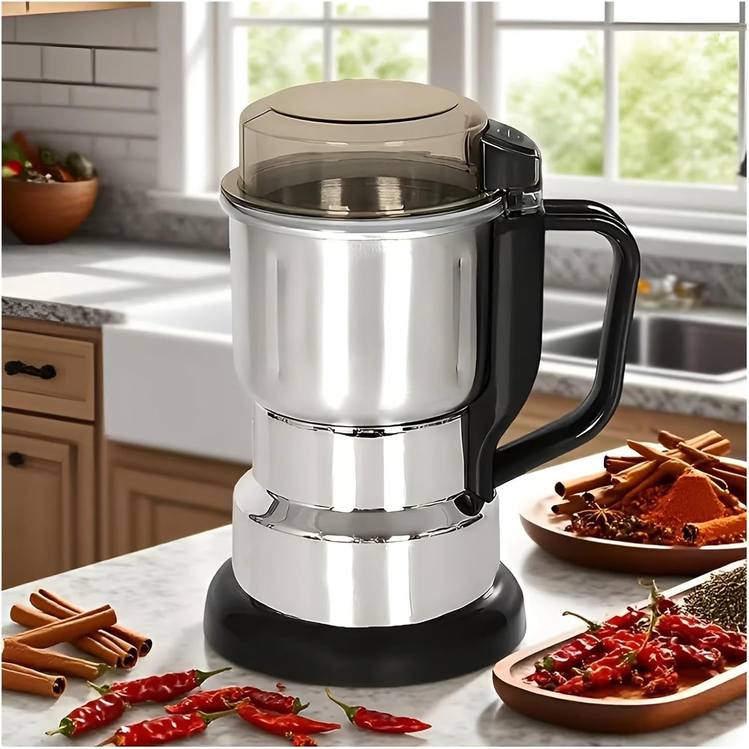 Fit for Electric Coffee Grinder, Power Multifunctional Grain & Spice Grinder, One‑Touch Operation for Beans, Nuts, Seeds, Dry Herbs