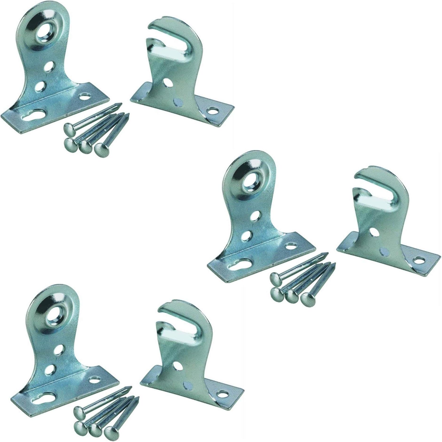 Newell 12821 Outside Mount Window Shade Brackets, 3 Pairs