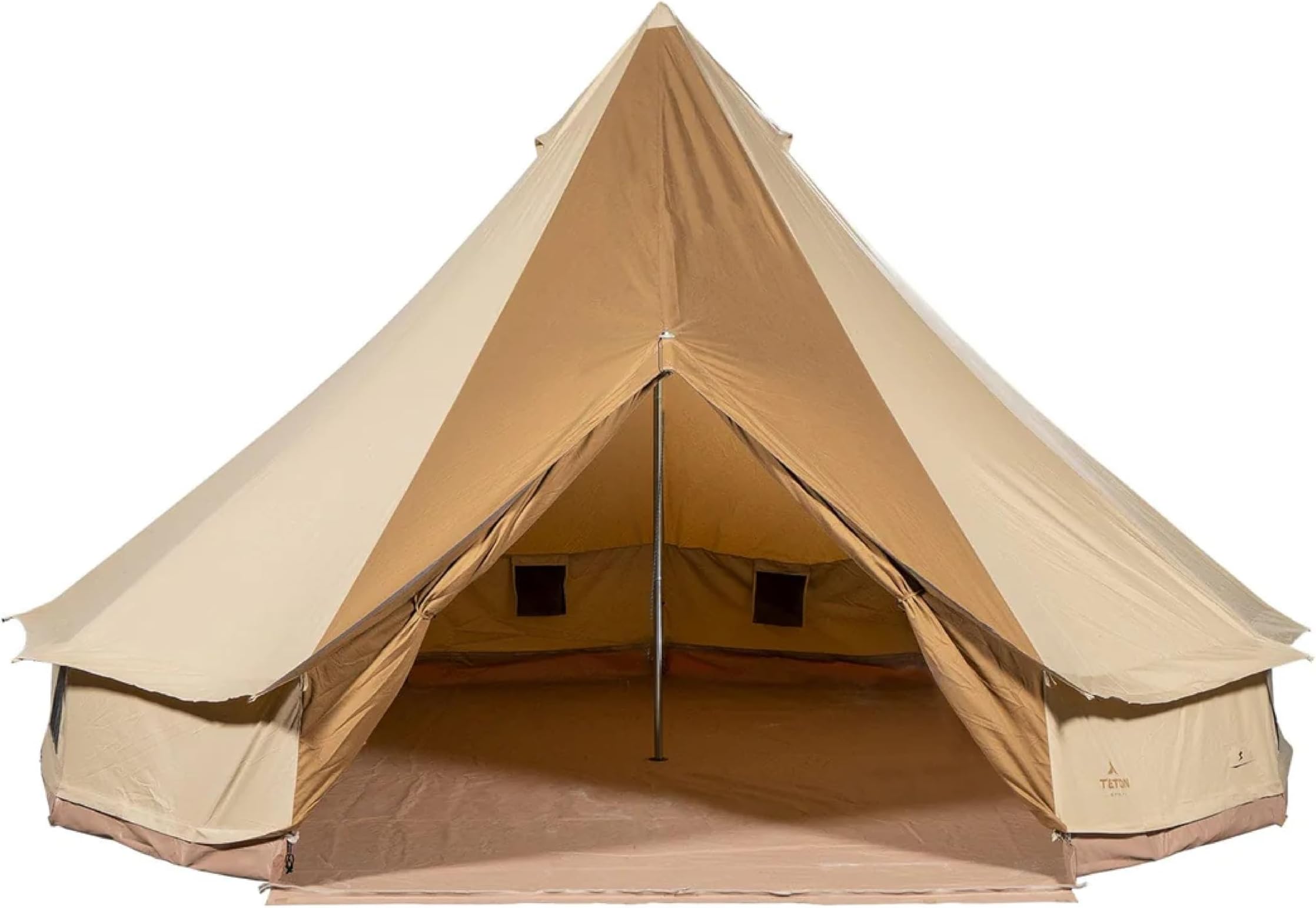 Sierra Canvas Tent; Waterproof Bell Tent for Family Camping in All Seasons