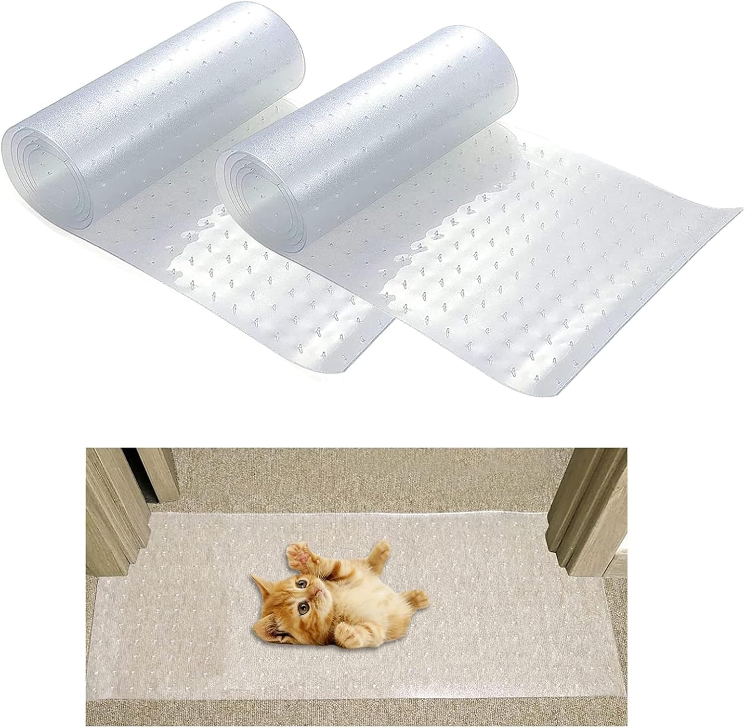 2pcs 5.2Ft×12 inchs Cat Scratch Carpet Protector Prevent