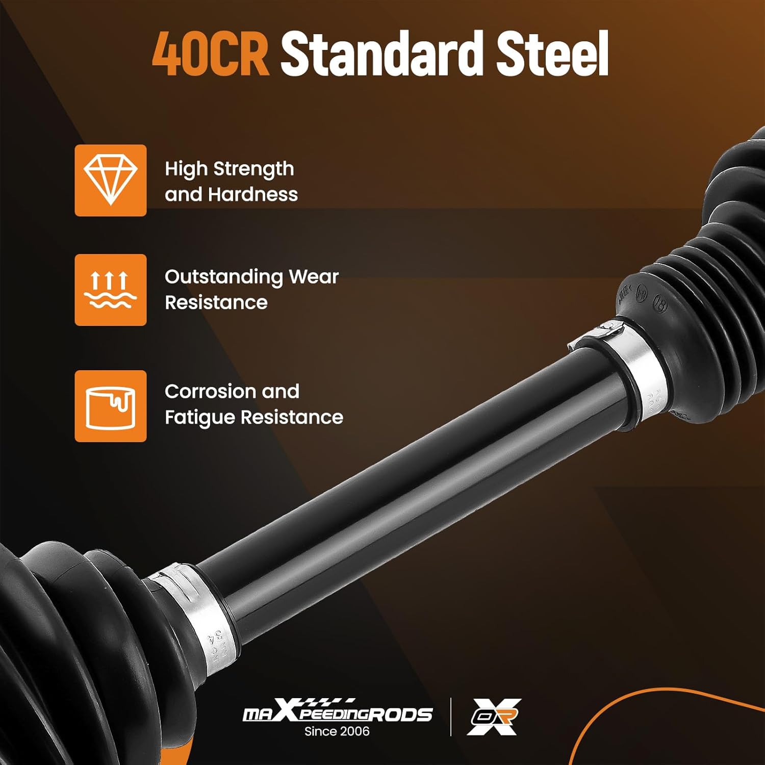 maXpeedingrods Front Left CV Axle Shaft Assembly for BMW 2011-2018 528i 535D 535i 550i 640i 650i Alpina B6 xDrive, Replace# 31607618681 31607593043