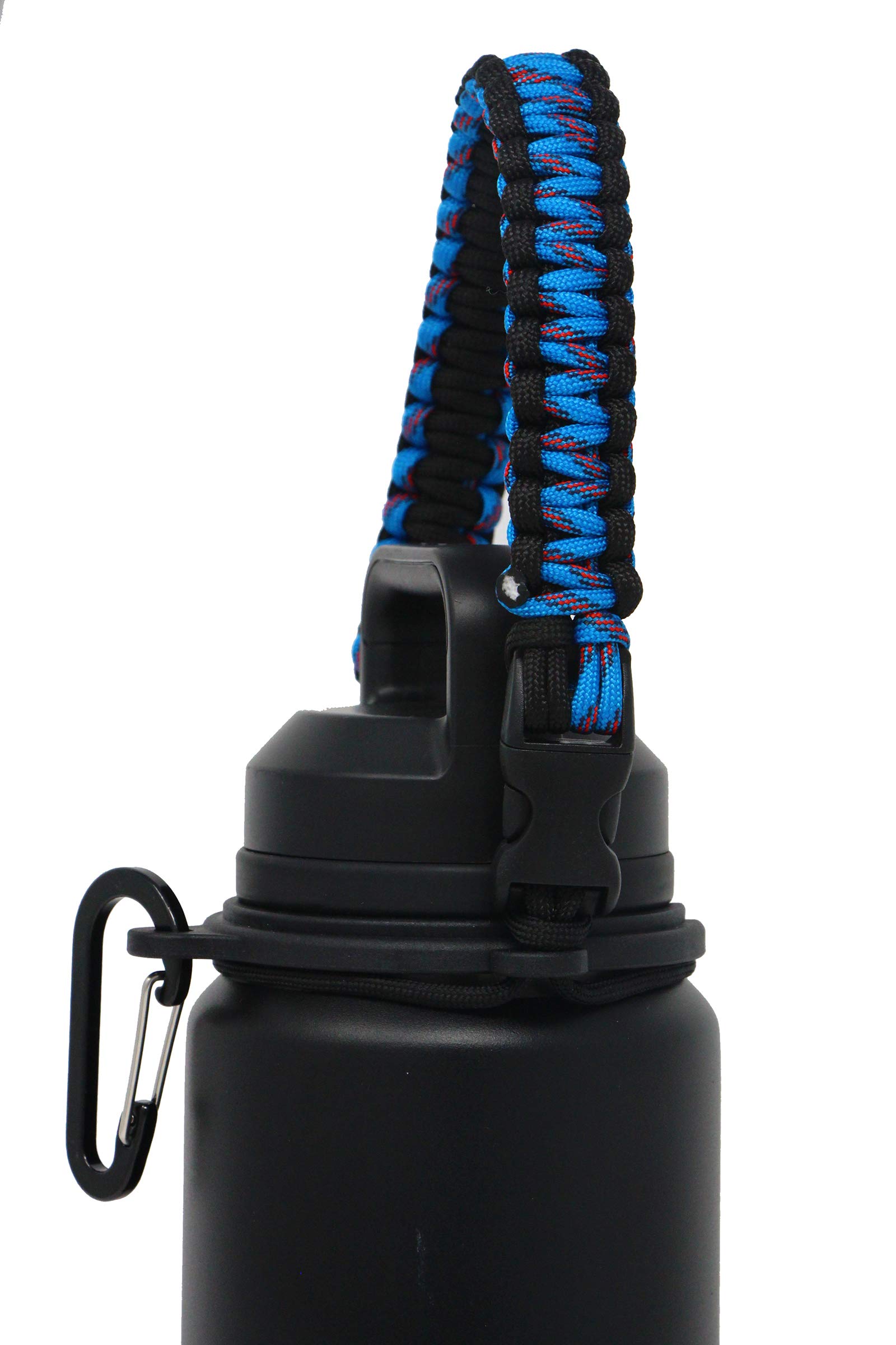 One MissionX Paracord Handle for YETI Rambler 46oz 36oz 26oz 64oz 18oz 12oz Water Bottles, Durable Carrier Strap - Holder