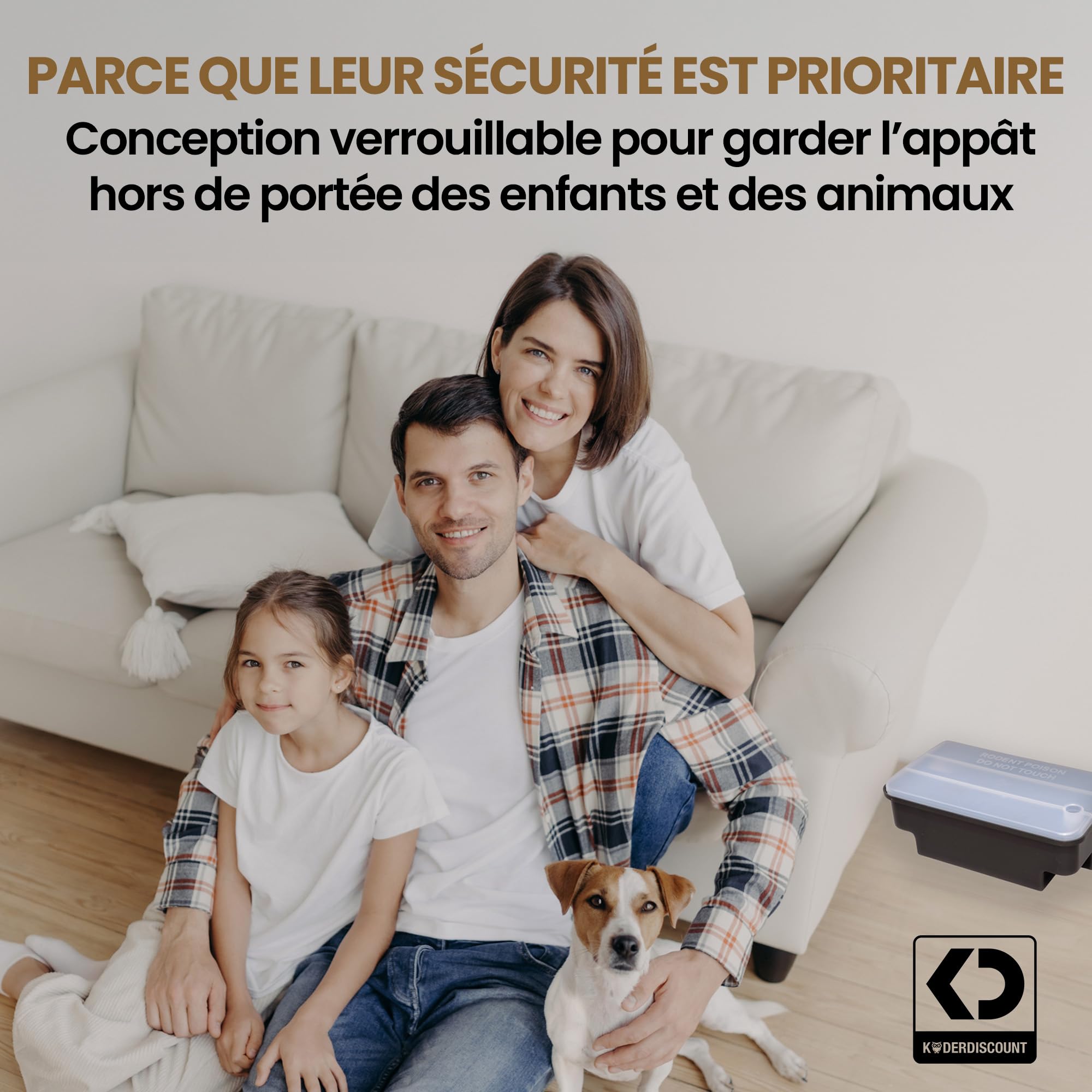 2× Stations d’Appât pour Rats – Couvercle Transparent pour contrôle Facile – Boîtiers très Robustes pour Une Utilisation sécurisée du Poison à Rats – Intérieur & extérieur (Poison Non Inclus)