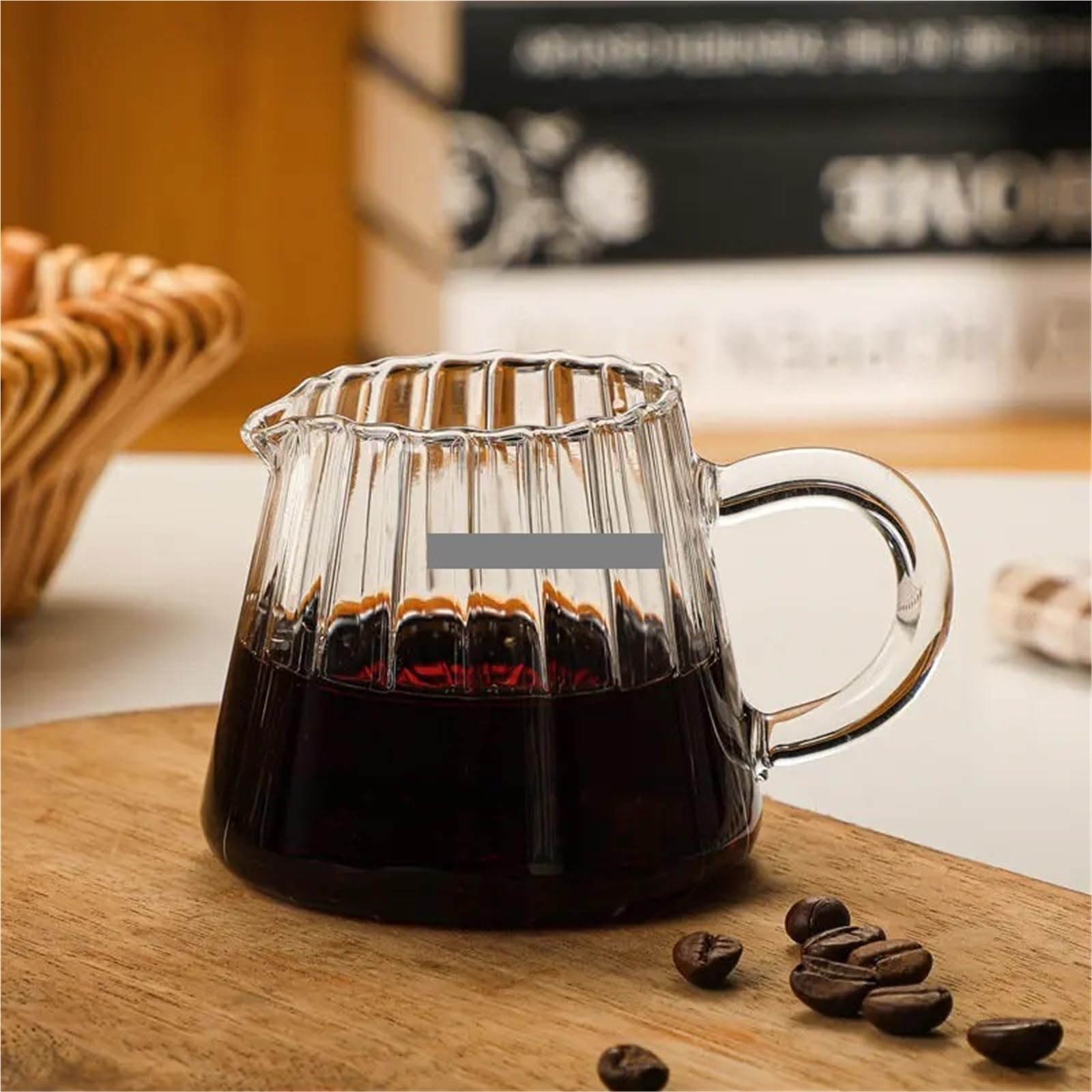 Jarra de leche a rayas, accesorios juego té, café, Latte, taza artística, jarra, 2 uds Para Espumar(150ml)
