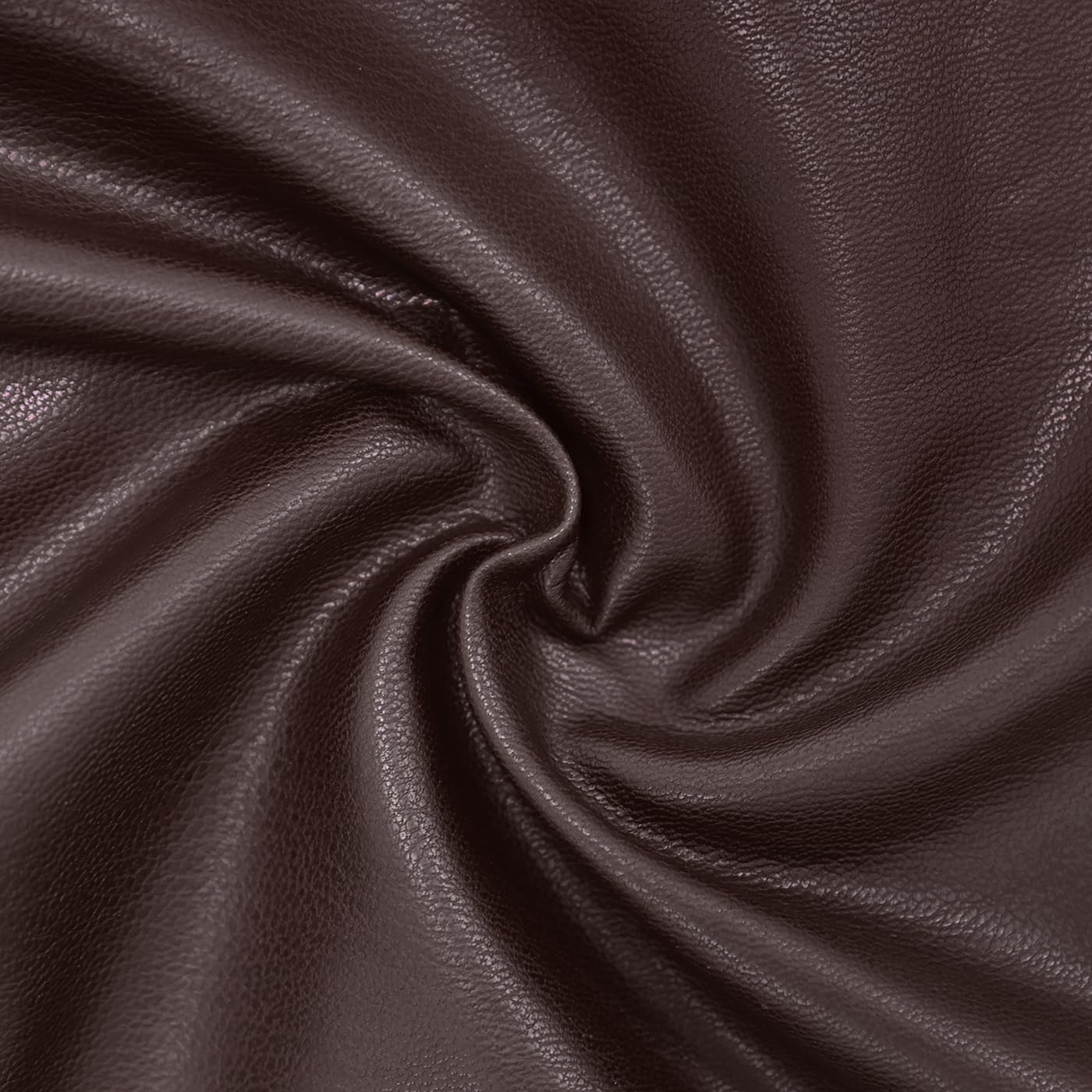 HDE Damen-Schlupfhose aus Kunstleder, hohe Taille, mit Taschen