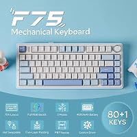 EPOMAKER Aula F75 Gamer Mechanikus Billentyűzet 75% Hot Swap RGB Bluetooth 2