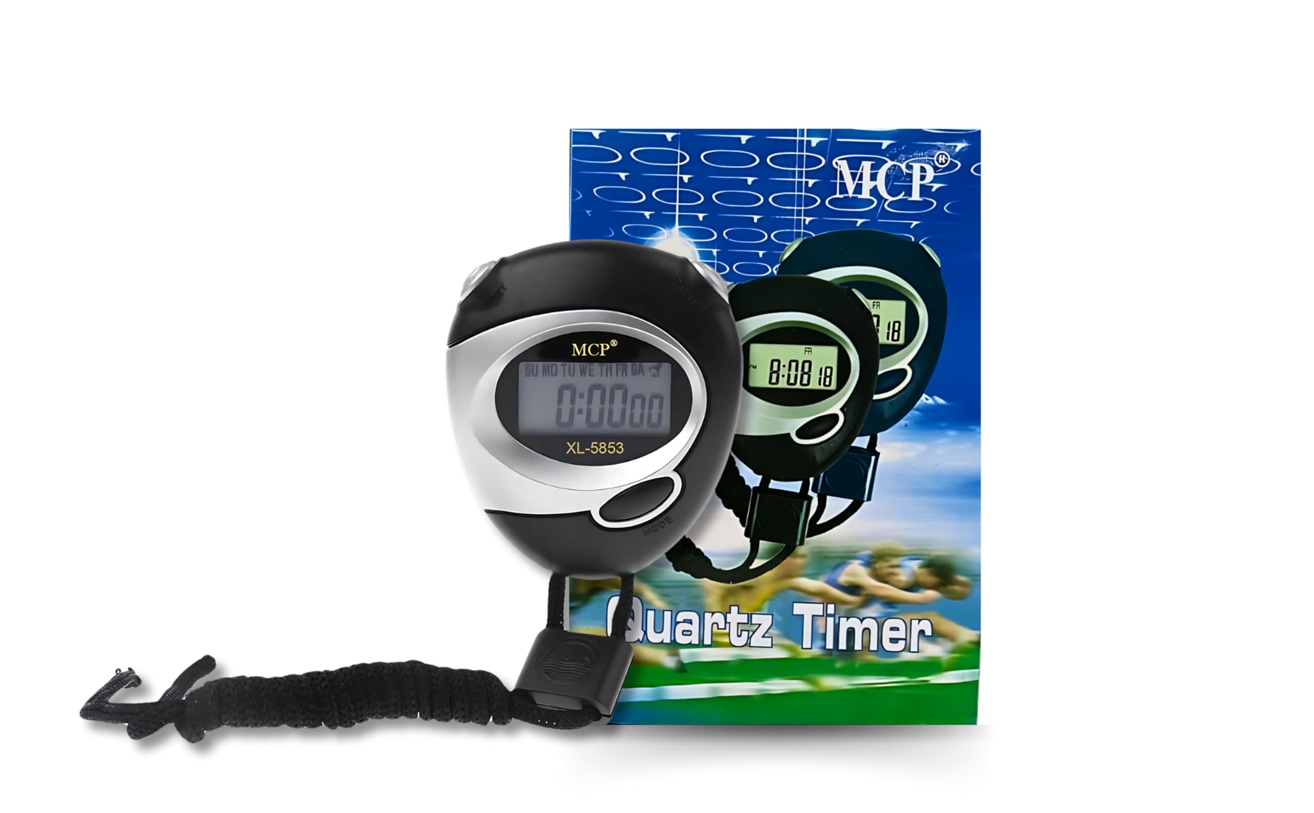 Z Plus Sports Stop Watch for Accurate Timing and Tracking Portable Digital Stopwatch for Sports and Fitness Multi-Functional Stop Watch - Pack of 1 (Black)