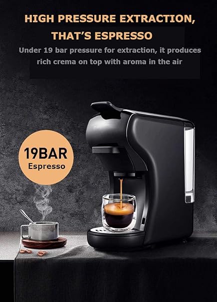 Amazon.com: Cafetera cápsula máquina espresso, Multi cápsula cafetera  cápsula máquina, talla, Negro : Hogar y Cocina